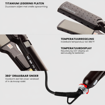 Professionele titanium haarstijltang